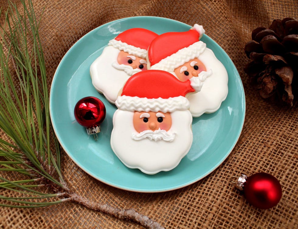 Santa Face Cookies