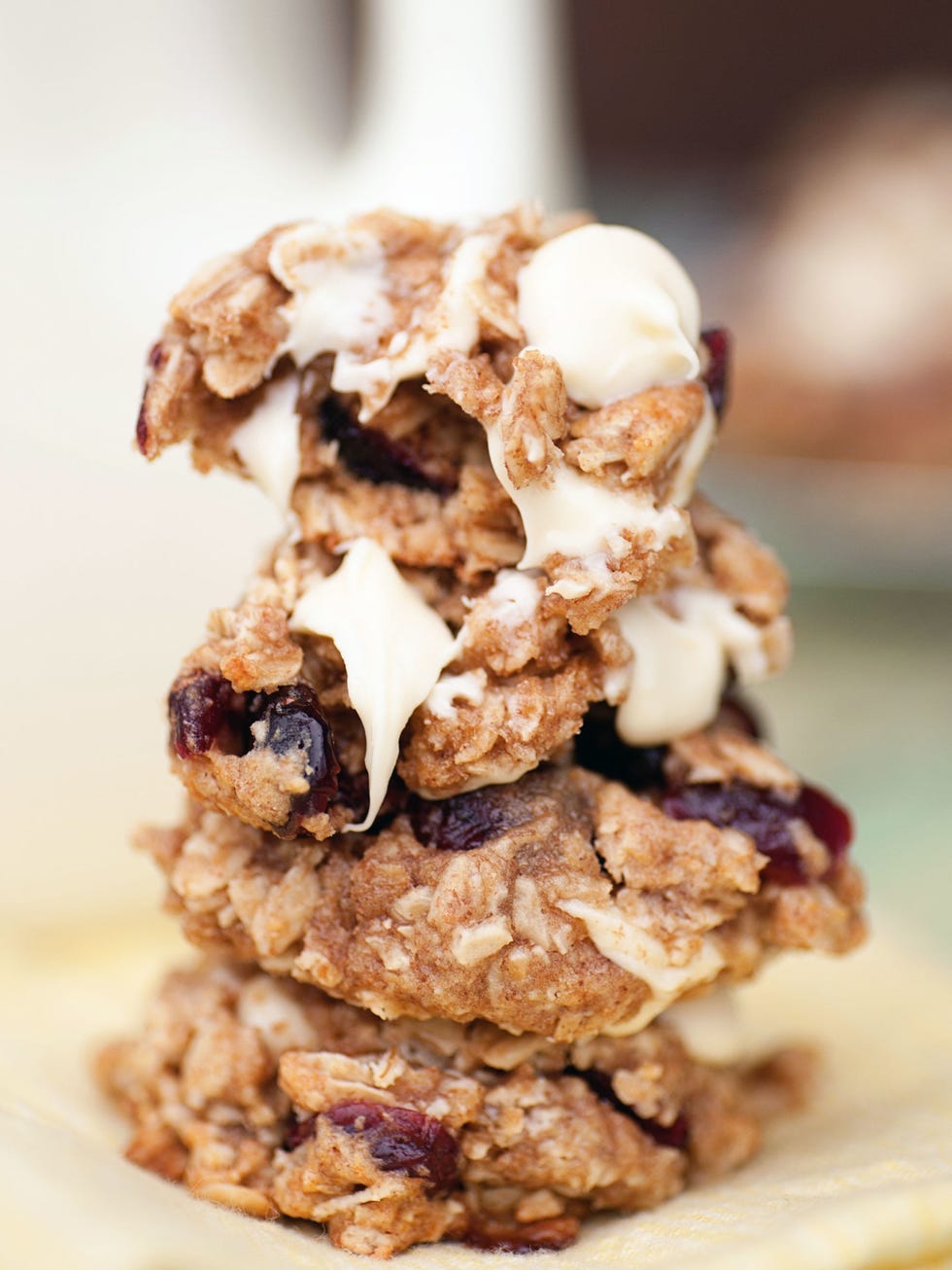 <p>Based on this picture, we're pretty certain these cookies could turn anyone into a morning person. And since they're sweetened with honey, flavored with cinnamon, and baked with whole grains, the recipe's much healthier than your average treat.</p> <p><strong>Get the recipe at <a href="http://www.bunsinmyoven.com/2013/11/14/oatmeal-craisin-breakfast-cookies-2/">Buns In My Oven</a>.</strong></p>