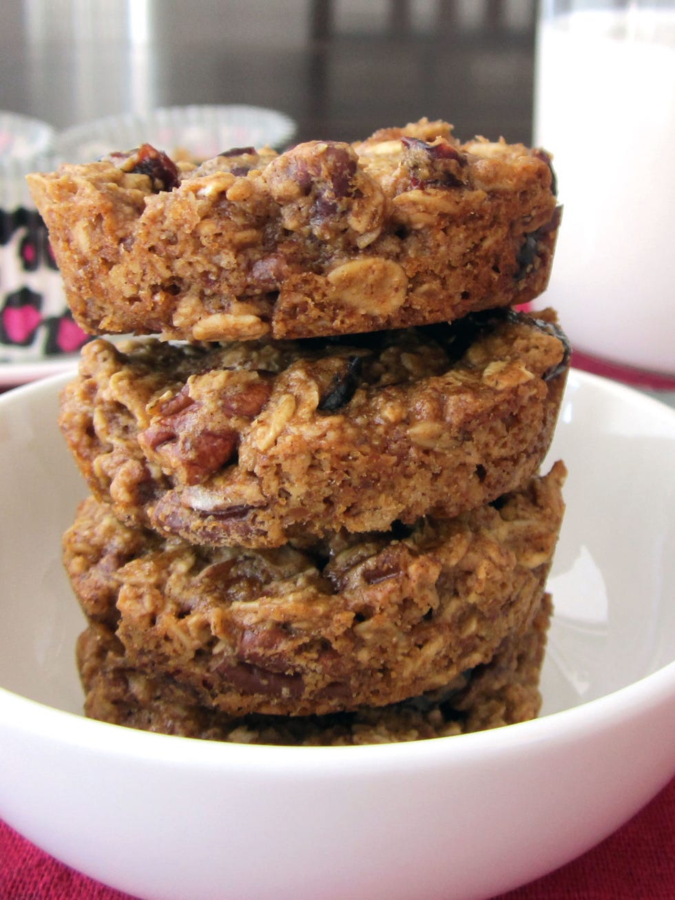 <p>This classic recipe bakes to look like part cookie, part muffin, and the hybrid is dairy-free, gluten-free, and vegan.</p> <p><strong>Get the recipe at <a href="http://www.godairyfree.org/recipes/healthy-oatmeal-breakfast-cookies">Go Dairy Free</a>.</strong></p>