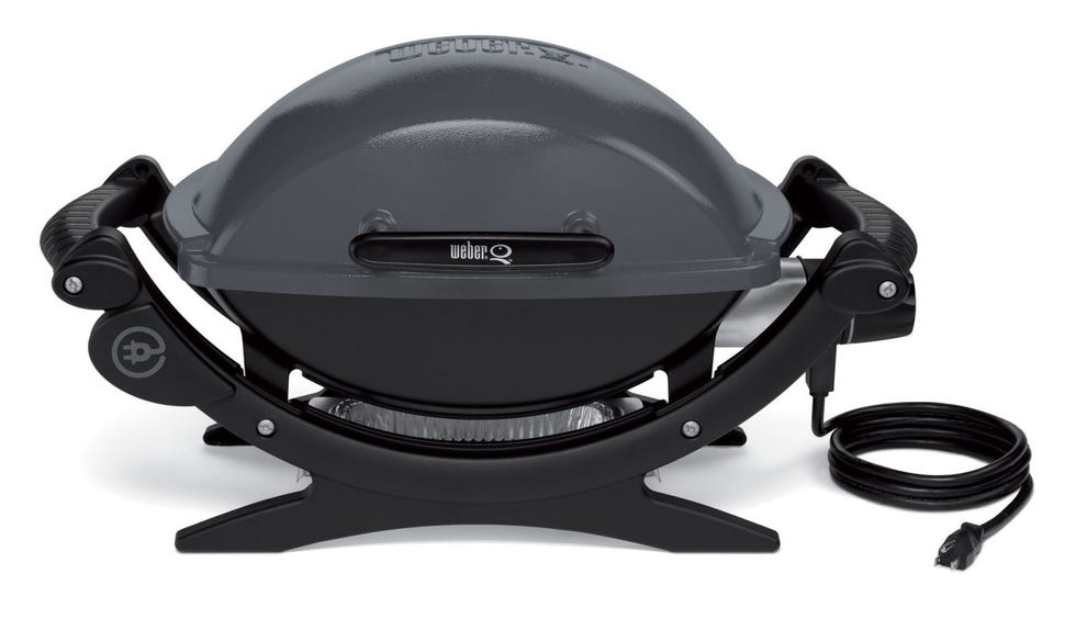 <p>Compact and portable, the Weber Electric Q-140 Grill ($279, <a href="http://www.amazon.com/Weber-522001-Portable-189-Square-Inch-Electric/dp/B005YJQ326/ref=sr_1_1?s=lawn-garden&ie=UTF8&qid=1383052380&sr=1-1&keywords=Weber+522001+Q-140+Portable+189-Square-Inch+Electric+Grill" target="_blank">amazon.com
</a>) delivers the taste you get from a full-size outside grill in a portable package, producing crispy and smoky results. Small enough to set up on a folding table, this electric grill is big enough to hold up to nine burgers at a time.</p>

