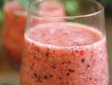<p><strong>Mint-berry smoothie</strong></p>
<p>So maybe you didn't heed our advice about starting your day off with a sunshine smoothie, and come early afternoon, you have some pretty intense coffee-breath. Mint, which also contains a phytonutrient that may help prevent multiple types of cancer, is sure to fix that right up.</p>
<p>1/2 banana<br />
1/2 cup frozen mixed berries<br />
1 apple, cored, chopped<br />
1/2 cup water<br />
2 teaspoons honey or agave nectar (optional)<br />
10-12 fresh mint leaves</p>
<p>Combine ingredients and blend until smooth. Pour into a glass and serve immediately.</p>
<p><em>Recipe excerpted from </em><strong><a href="http://www.amazon.com/Part-Time-Vegetarian-Smoothies-Juices/dp/1604334630?tag=rbk_autolinks-20" target="_blank">The Part-Time Vegetarian Smoothies and Juices</a></strong><em> by Tina Haupert. Cider Mill Press, 2014.</em></p>