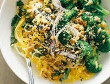 <p>Dressing is the best part of many dishes, and this one's no exception. Only since the peanut sauce is made mostly with healthy oils and flavored naturally with agave and ginger, you can indulge <em>and</em> rest assured your meal is still good for you.</p>
<p><strong>Get the recipe from <a href="http://www.thefirstmess.com/2013/03/06/spaghetti-squash-noodle-bowl-lime-peanut-sauce/" target="_blank">The First Mess</a>.</strong></p>