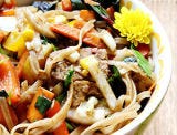 <p>Loaded with cabbage, Swiss chard, corn, and peppers, each bite of this dish is as tasty as it is colorful.</p>
<p><strong>Get the recipe from <a href="http://divinehealthyfood.com/rainbow-veggies-rice-noodles/" target="_blank">Divine Healthy Food</a>.</strong></p>