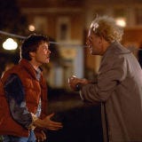 <b>First Taste</b>: <i>Back to the Future II</i><br />
<p>In the second installment of the time-travelling comedy, it's 2015, and the McFly family enjoys a dehydrated pizza from the Hill Valley Pizza Hut. In its dehydrated form, the pie is about the size of a cookie, and its mylar package instructs diners to, "Remove from wrapper and rehydrate for 2 seconds." Marty asks why you can't just eat the pizza as is. Let's just say that a dehydrated pizza <i>will</i> eventually return to its natural state — in the stomach or outside of it.</p>

<p><b>Recipe: </b> These pies take a bit longer than a couple seconds to cook, but we're betting they're leagues better than the rehydrated kind. Check out our <a href="/recipes/cooking-recipes/clv-pizza-guide-recipes"><b>ultimate guide to making pizza</b></a>.</p>