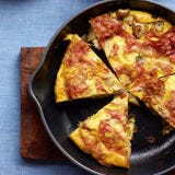 Spanish-Style Tortilla with Salami and Potatoes