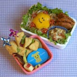 Thai leftovers make for a great lunch, especially when given a happy face!