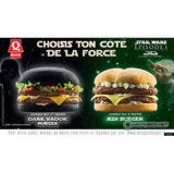 <p>It was the return of the Jedi — in burger form. A fast food chain in France created several <I>Star Wars</i>themed burgers as a promotion for the re-release of <i>Star Wars: Episode I</i> in 3D.</p>

<p><a href="/food/recalls-reviews/quick-dark-vador-star-wars-burgers"><b>Read the Whole Story</b></a></p>