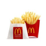 <p>Fast foodies had to say goodbye to the $1 pack of French fries at McDonald's. The fast-food hamburger behemoth made major changes to its Dollar Menu by cutting the small French fries and small drinks from the list.</p>

<p><a href="/food/recalls-reviews/mcdonalds-removes-french-fries-from-dollar-menu"><b>Read the Whole Story</b></a></p>
