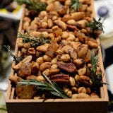 For a taste of both the Winter season and the tropics, cocktail platters will also include a party nut mix spiced with rosemary and pineapple.