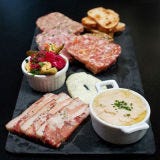 Daily: 5-7 p.m.
<br /><br />
At David Myers’s brasserie, $15 buys happy hour patrons a drink like the refreshing El Ranchero (tequila, cucumber and lime juice) and their choice from the “bites” section, which includes shareable dishes like steak tartare, shrimp cocktail and a chef’s selection of two meats and cheeses.
<br /><br />
<a href="http://www.commecarestaurant.com/los-angeles" target="_blank">commecarestaurant.com</a>