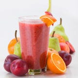 <p> Grabbing an apple as a 4 P.M. snack to hold you over? That's fine. Your all-fruit smoothie or gigantic bowl of melon, on the other hand, isn't going to work as a stand-alone meal, says Keri Glassman, RD, author of <i> The New You and Improved Diet </i>. Fruit is all carb, which makes your blood sugar spike, then drop—leaving you hungry (and tired) an hour or so later. For a meal or snack that lasts, combine fruit with protein or healthy fat, both of which slow down digestion and prevent that sugar rush. </p> <p> Think: 2 Tbsp of peanut butter for dipping apple slices; 1 cup of yogurt or half an avocado blended into your smoothie; or ½ cup of cottage cheese to top off your bowl of pineapple.
</p>