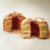 Half croissant, half doughnut and 100 percent an Internet phenomenon, Dominique Ansel’s cronut dropped in May. Chef Ansel, who sells the cronuts at his Soho bakery, began by making just one batch of 50, but three days later he sold out 200 by 9:30 a.m.—just an hour and a half after opening. The cronut’s popularity reached absurd levels when cronut scalpers began popping up on Craigslist, offering to deliver a single cronut for $100 (at the bakery they sell for $5). To make the obsession-worthy pastries, Ansel deep-fries buttery croissant dough that has been layered and cut to resemble a doughnut, then rolls it in sugar, fills it with cream and glazes the confection. The original flavor was rose; now up: blackberry cream.
