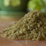 Bamboo Leaf Salt <p>Like Maldon, this Bamboo Leaf Salt is a sea salt, and its production begins when it is evaporated from pure sea water. It is taken from the seas near the Hawaiian island of Molokai, and the bamboo leaf extract is added after the typical production process has been followed. The bamboo leaf adds a lovely green color, as well as subtle flavor and fragrance, to this salt, and also gives it some health-boosting components, like amino acids, antioxidants, and vitamins. Cook it right into soups, stir-fries, and pork and poultry dishes to complement its unique flavor profile.</p>
<p><a href="http://www.atthemeadow.com/shop/index.php?main_page=product_info&cPath=1_126&products_id=433" target="_blank">atthemeadow.com</a></p>
