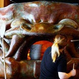 A literal fire-breather, Source's oven is sculpted from cement to look like the head of a huge dragon. Owner Mitchell Fox commissioned the mythical piece as a cover for his Tuscan Mugnaini oven, which is the focal point of this New Age-y vegetarian restaurant. The roaring, gas-powered oven is named King Arwen in honor of the local artist behind it, Arwen. Must try: The rich, tangy and enticingly named Magic Mushroom topped with assorted mushrooms, fresh mozzarella, goat cheese, plum tomato and truffle oil.
<br /><br />
<a href="source-sf.com" target="_blank">source-sf.com</a>
