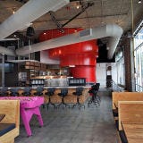 Pitfire Pizza; West Hollywood, CA The West Hollywood location of this Southern California chain of artisanal pizzerias has a bright-red oven inspired in part by the Neutra House (an iconic modular house designed by the Los Angeles architect Richard Neutra) and in part by the off-kilter tornado from <i>The Wizard of Oz</i>. The wood-fired oven was made by Mugnaini in Italy. Must try: The creamy, crunchy Burrata Pie topped with burrata, tomato sauce, wild arugula, sweet caramelized onions and hazelnuts, finished with a pesto drizzle.
<br /><br />
<a href="pitfirepizza.com" target="_blank">pitfirepizza.com</a>