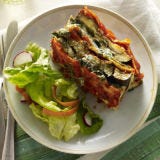 <p>Fresh roasted eggplant between every layer add an indulgent touch so gourmet, you wouldn't guess that almost all the ingredients are staples.</p>
<p><strong>Recipe: <a href="http://gogonow.org/recipefinder/spinach-eggplant-lasagna-loaf-recipe-ghk0112%22 target="_blank">Spinach-Eggplant Lasagna Loaf</a></strong></p>