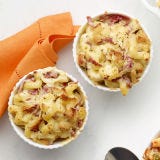 <p>Two comfort food heavy-hitters are combined for one knock-out dinner dish. You might want to use individual ramekins with this recipe to pace yourself.</p>
<p><strong>Recipe: <a href="http://gogonow.org/recipefinder/reuben-mac-cheese-recipe-wdy1012%22 target="_blank">Reuben Mac and Cheese</a></strong></p>