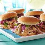<p>Seasoned with nine different spices, this pulled pork recipe from Bobby Flay will leave your mouth watering. Start the pork cooking the night before and it will be ready for a late-morning tailgate; you can also easily throw together the black pepper vinegar sauce in a blender ahead of time and then keep it refrigerated until it's time to eat.</p><p><strong>Recipe:</strong> <a href="http://gogonow.org/recipefinder/pulled-pork-black-pepper-vinegar-recipe-ghk0712%22%3E%3Cstrong%3EPulled Pork with Black Pepper Vinegar</strong></a></p>