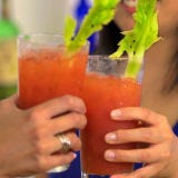 <p>While most cocktails are shaken or stirred, some benefit from an intermediary method: rolling the cocktail between two glasses or inside a cocktail shaker. To roll a cocktail, gently invert the ingredients about 10 times inside a sealed cocktail shaker filled with ice, or pour the ingredients between two glasses to mix and chill <a href="http://www.yumsugar.com/25349535" target="_blank">as is shown in the video</a>.</p>