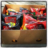 <p>Arizona-made <a href="http://www.inventurefoods.com/brand-poore-brothers/three-cheese-jalapeno" target="_blank">Poore Brothers Chips</a> ($2 each in stores, or <a href="http://www.foodservicedirect.com/product.cfm/p/204837/Poore-Brothers-Original-Kettle-Potato-Chips-1-Ounce-72-per-case.htm" target="_blank">$32 for 72</a>) bring the flavor in zesty options like Sweet Chili & Red Pepper and Three Cheese Jalapeño.</p>