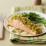 <p>This quick and simple salmon, coated in couscous and baked until just crispy, will get even the pickiest eaters to enjoy their healthy portion of fish.</p>
<p><strong>Recipe: <a href="http://gogonow.org/recipefinder/couscous-crusted-salmon-recipe-ghk0213%22 target="_blank">Couscous-Crusted Salmon</a></strong></p>