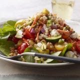 <p>This quick, healthy grain salad is packed with colorful summer vegetables — and it comes together in such a small amount of time, you can make it any night of the week.</p>
<p><strong>Recipe: <a href="http://gogonow.org/recipefinder/primavera-couscous-salad-recipe-rbk0312%22 target="_blank">Primavera Couscous Salad</a></strong></p>