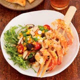 <p>A Mediterranean-style couscous salad, composed mainly of ingredients you probably have in your pantry, is the perfect foil for tender grilled shrimp.</p>
<p><strong>Recipe: <a href="http://gogonow.org/recipefinder/couscous-salad-grilled-shrimp-rbk%22 target="_blank">Couscous Salad With Grilled Shrimp</a></strong></p>