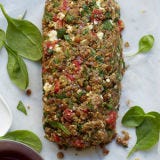 <p>Why settle for a veggie burger when you can create this Middle Eastern–style masterpiece? Just be sure to let the loaf rest after cooking, and use a serrated knife to serve — it can be on the crumbly side.</p>
<p><b>Recipe: <a href="http://gogonow.org/recipefinder/lentil-roasted-pepper-spinach-vegetable-loaf-recipe-122884%22%3ELentil, Roasted Pepper, and Spinach Vegetable Loaf</a></b></p>