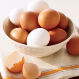 <p><b>Fact:</b>  One large <a href="/recipes/cooking-recipes/egg-dinners" target="_blank">egg</a> has 213 milligrams cholesterol, and health experts suggest limiting dietary cholesterol to 300 milligrams a day or less (200 milligrams a day if you have heart disease, diabetes, or high LDL "bad" cholesterol). However, dietary cholesterol's effect on blood cholesterol is still a mystery, and studies suggest that saturated fat and trans fat may have a much bigger impact.</p><br />

<p>If you have cardiovascular disease, diabetes, or high LDL cholesterol, you should eat no more than 2 eggs per week, but you can have as many egg whites as you like (the cholesterol is in the yolk). Try products like Eggology On-the-Go Egg Whites (zap for 95 seconds in the microwave and presto — a scramble filled with 13 grams of hunger-sating protein) and Egg Beaters.</p>
