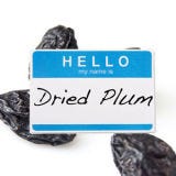 <p>Everyone knows what <a href="/search/fast_search_recipes?search_term=prunes">prunes</a> are for, and why your grandparents eat them, begrudgingly or not. Which is why the California Prune Board asked and, in 2000, received permission from the U.S. Department of Agriculture to start calling them "dried plums" instead (after which it changed its own name to the California Dried Plum Board, and started littering its materials, ads, and statements with the words dried plums). It's accurate — like calling raisins "dried grapes," and it drops the bathroom connotation. Whatever you call them (we still think of them as prunes), they're loaded with vitamins and really do make a great healthy snack or a delicious addition to ordinarily savory dishes. Or, are we just saying that because the California Prune Dried Plum Board is successfully marketing plums as a superfood?</p>
