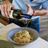 Spaghetti with Bottarga and Almond Bread Crumbs

