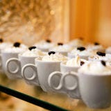 A bold <a href="/search/fast_search_recipes?search_term=espresso">espresso</a> topped with <a href="/search/fast_search_recipes?search_term=whipped+cream">whipped cream</a> will get guests out of their food coma and back out on the dance floor.