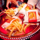 Have a guilty-pleasure food? This couple served up the groom's choice — McDonald's <a href="/search/fast_search_recipes?search_term=french+fries">French fries</a> — but you could pick any sweet or salty treat from your <a href="/cooking-shows/food-tv/top-fast-food-restaurants">favorite fast-food spot</a>.
