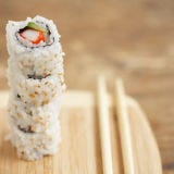 California Roll <p>Most sources credit Ichiro Mashita, sushi chef at Los Angeles's Tokyo Kaikan (one of the first sushi bars in L.A.) with creating the beloved California roll in the 1970s. Mashita used avocado to replace toro, a fatty tuna, when it wasn't available. Mashita also receives credit for turning the sushi "inside-out," with rice on the outside.</p><br />
<p><b>Try These Homemade Recipes: </b><br />
<a href="/recipefinder/california-roll-salad"><b>California Roll Salad</b></a><br />
<a href="/recipefinder/avocado-sushi"><b>Avocado Sushi</b></a></p>