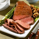 <p>Don't take a trip to London in search of fantastic London Broil. The beef dish is a North American creation. What goes into making London broil? Marinated steak (often flank steak) is grilled or broiled, then sliced across the grain into thin strips. (Some butchers also label certain cuts of meat by the term.) The origins of the name are unclear, but London residents remain largely unaware of the dish.</p><br />
<p><b>Try These Homemade Recipes: </b><br />
<a href="/recipefinder/london-broil-cherry-balsamic-sauce-recipe-5226"><b>London Broil with Cherry-Balsamic Sauce</b></a><br />
<a href="/recipefinder/london-broil-garlic-potatoes-892"><b>London Broil and Garlic Potatoes</b></a></p>