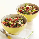 Tomato Couscous with Olives and Green Beans