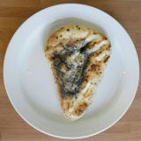 <b>Food:</b> Naan<br />
<b>Looks Like:</b> Jesus<br /><br />

In 2010, a man in Surrey, British Columbia, discovered some interesting features on a piece of naan at an Indian restaurant — facial features, in fact. David Howlett says he saw the face of Jesus staring at him from the bread. He decided not to eat it.