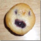 <b>Food:</b> Muffin<br />
<b>Looks Like:</b> Face<br /><br />

Do you ever feel like your breakfast is staring at you?<br /><br />

<a href="/recipes/cooking-recipes/breakfast-muffins"><b>Start the morning with a filling homemade muffin.</b></a>