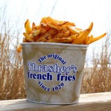 <p><b>Location:</b> Ocean City, MD<br />
<b>On the Menu:</b> French Fries</p><br />

<p>It's hard to find a person on the Ocean City boardwalk who hasn't tried and loved the fries sold at Thrasher's, which has been serving them since 1929. Don't look for ketchup, though. These fries are served topped with vinegar. The owner refuses to divulge the secret recipe that makes the fries so adored, but allows that they are blanched "differently." We're intrigued! (And hungry.)</p>