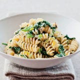 Fusilli with Creamed Leek and Spinach