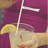 <p>Little extras — like monogrammed napkins or barware — can go a long way in making your wedding feel totally personalized. Plus, stemless wine glasses with your wedding date or initials make an instant keepsake for guests.</p><br /> 
<p><b>Top-Shelf Idea</b></p>: Don't wait until the end of the night to give out your favors. Instead, have a special wine or beer brewed ahead of time in honor of your wedding that you'll serve during the cocktail hour. Let guests sample it then, and offer them each a bottle to take home at the end of the night, complete with a customized label. 

