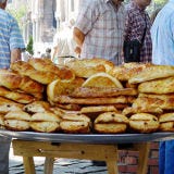 <p>Turkish doner kebabs can be found in nearly every city in Europe. But the capital of Turkey offers many more quick foods, with specialty kiosks scattered throughout the city hawking <i>börek</i> (flaky pastry), <i>simit</i> (ring-shaped sesame bread that recalls a pretzel), and <i>kumpir</i> (baked potatoes stuffed with anything from ketchup and pickles to olives and sausage).</p>