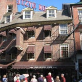 Union Oyster House <p><b>Date Opened:</b> 1826</p>
<p><b>Location:</b> Boston, MA</p>
<p>Bivalves have been slurped down at the semi-circular <a href="/search/fast_search_recipes?search_term=oyster" target="_blank">oyster</a> bar of this seafood haven since 1826. A favorite of the Kennedy clan, the restaurant touts a Kennedy Booth, where JFK frequently enjoyed his meals. The toothpick was said to have been popularized here after a businessman imported the picks from South America and hired eager Harvard University students to dine at the Union Oyster House and request the ingeniously simple and convenient teeth-cleaning tools.</p>