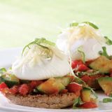 <p><b>Poaching Tip:</b> When poaching eggs, it's important to add a small amount of vinegar to the water — this practice helps set the whites. <b>Note:</b> Adding salt to egg-poaching water causes the whites to break, creating a messy finished dish.</p>
<br /><p><b>Recipe:</b> <a href="/recipefinder/eggs-italiano-recipe-5878" target="_blank"><b>Eggs Italiano</b></a></p>