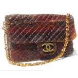 <b>Creator:</b> Artist and designer <a href="http://www.bing.com/search?q=Nancy+Wu+fashion&qs=n&sk=&form=delish" target="_blank">Nancy Wu</a><br /><b>Delicious Details:</b> Made of 100% beef jerky, this take on the classic Chanel bag was created by hand-sewing sheets of the air-dried meat. It's definitely as durable as any Italian leather, but we're betting <a href="http://www.bing.com/search?q=coco+chanel&qs=AS&sk=&pq=coco+&sp=1&sc=8-5&form=delish" target="_blank">Coco</a> would not approve.<br /><br /><b>Bing:</b> <a href="http://www.bing.com/shopping/search?q=chanel+bag&p1=&form=delish" target="_blank">Shop for the real thing</a> <br /><b>Search:</b> <a href="http://www.bing.com/videos/search?q=how+to+make+beef+jerky&view=detail&mid=73BFE9556A528AE0AA6973BFE9556A528AE0AA69&first=0&FORM=delish" target="_blank">Watch how to make beef jerky</a> <br /><br />Prefer to bite into jerky? Try this recipe: <a href="/recipefinder/asian-spiced-beef-jerky-recipe-8387" target="_blank"><b>Asian Spiced Beef Jerky</b></a>