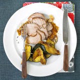 <p><b>Why Roasting Rocks:</b> Much like using a slow cooker, roasting is a set-it-and-forget-it technique. Once you've prepped the food for cooking, meat and poultry may just need the occasional baste and cut-up veggies will need to be tossed once or twice.</p>
<br /><p><b>Recipe:</b> <a href="/recipefinder/roast-pork-tenderloin-acorn-squash-recipe" target="_blank"><b>Roast Pork Tenderloin with Acorn Squash</b></a></p>