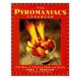 <p><b>Curious Cookbook:</b> <a href="http://search.barnesandnoble.com/booksearch/isbnInquiry.asp?EAN= 9781439181324&lkid=J25249592&pubid=K125307&byo=1" target="_new"><i>The Pyromaniac's Cookbook: The Best in Flaming Food and Drink</i></a></p>
<p><b>In a Mouthful:</b> It's kinda awesome to set fire to your food and not burn it! (Of course in a controlled and safe environment away from the kids.) This book shows you how to flambé everything from Cherries Jubilee to Steak Diane. Fan those flames!</p>