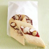 <p>These elegant cookies will stand out next to traditional circular treats. With a short ingredient list and easy, fast prep, they're a perfect last-minute addition to the cookie table. Just be sure to reserve two hours to refrigerate the dough before it bakes. <p><br/>

<p><b>Recipe: </b><a href="/recipefinder/linzer-stips" target="_new">Linzer Strips</a></p>
