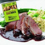 <p><i>(Best Adapted Screenplay, 2005)</i></p>

<p><b>Recipes: <a href="/recipefinder/pomegranate-duck-recipe-5639" target="_blank">Pomegranate Duck</a></b> (pictured)<br />
<a href="/recipefinder/grilled-artichokes-creamy-butter-dip-3322" target="_blank">Grilled Artichokes with Creamy Butter Dip</a><br />
<b><a href="/recipefinder/herbed-garlic-bread-recipe-8702" target="_blank">Herbed Garlic Bread</a></b></p>

<p>If we learned one thing from <i>Sideways</i>, it's this: Pinot noir is where it's at. The main characters, one a philandering actor and the other a wine-obsessed writer with a tender heart, spend a weekend touring the vineyards of Southern California and indulging copiously in their wares. The best friends become regulars at a local restaurant, The Hitching Post, where they indulge in grilled meats as one meets the girl of his dreams.</p>