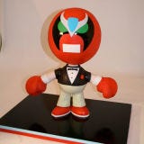 <b>The Bakers:</b> <a href="http://www.charmcitycakes.com/" target="_blank">Charm City Cakes</a>, Baltimore, MD<br />
<b>The Challenge:</b> Give <a href="http://www.homestarrunner.com/" target="_blank">homestarrunner.com</a>'s famous character, Strongbad, new life in cake.<br />
<b>Fun Fact:</b> Notice the tux? Strongbad knows this wedding is a formal affair.<br />